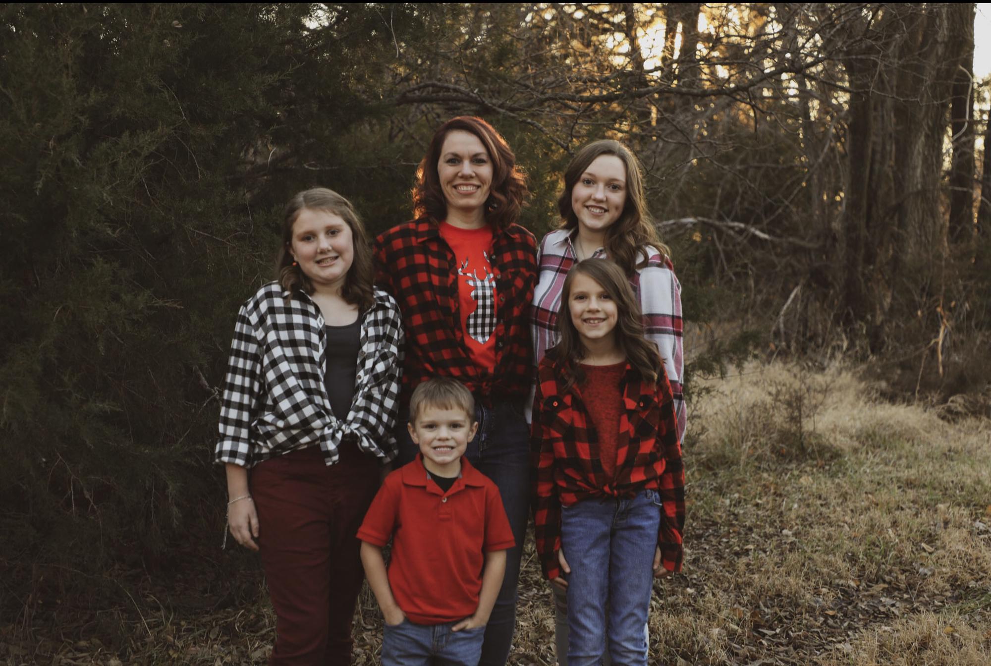 Leann and her children