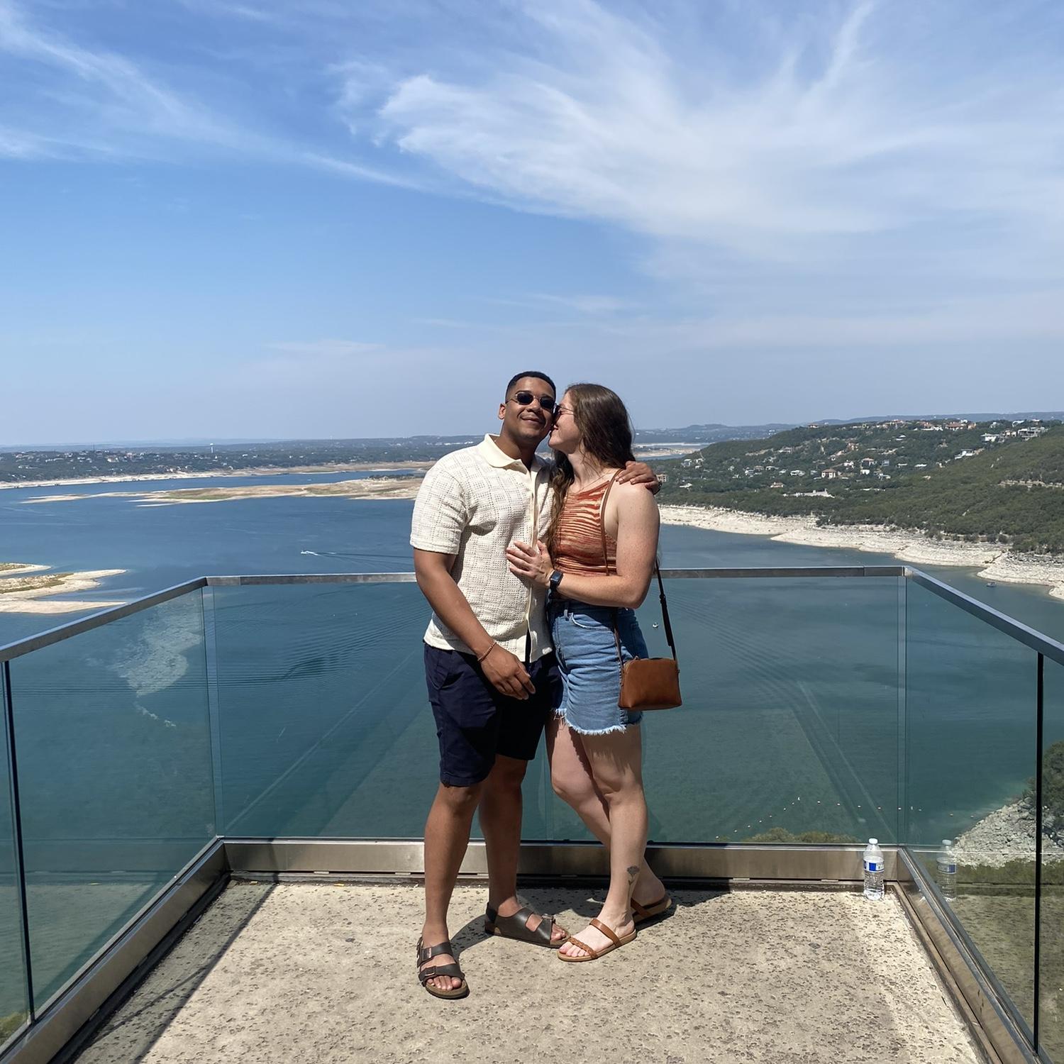 Ryan and Kelly in Lake Travis, TX.