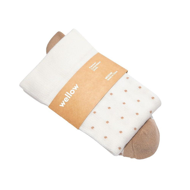 Wellow Premium Socks (Compression Socks - Regular) for Men & Women, Made with Viscose from Bamboo, Knee High, 18-25 mmHg