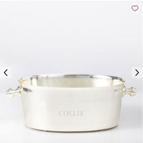 Silver Etched Party Tub