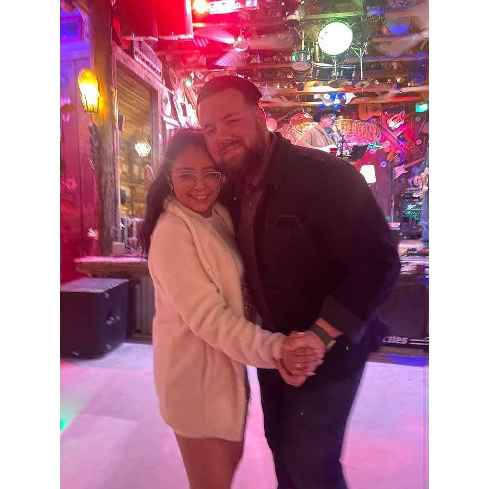 October 2023: At our pre-wedding celebration!