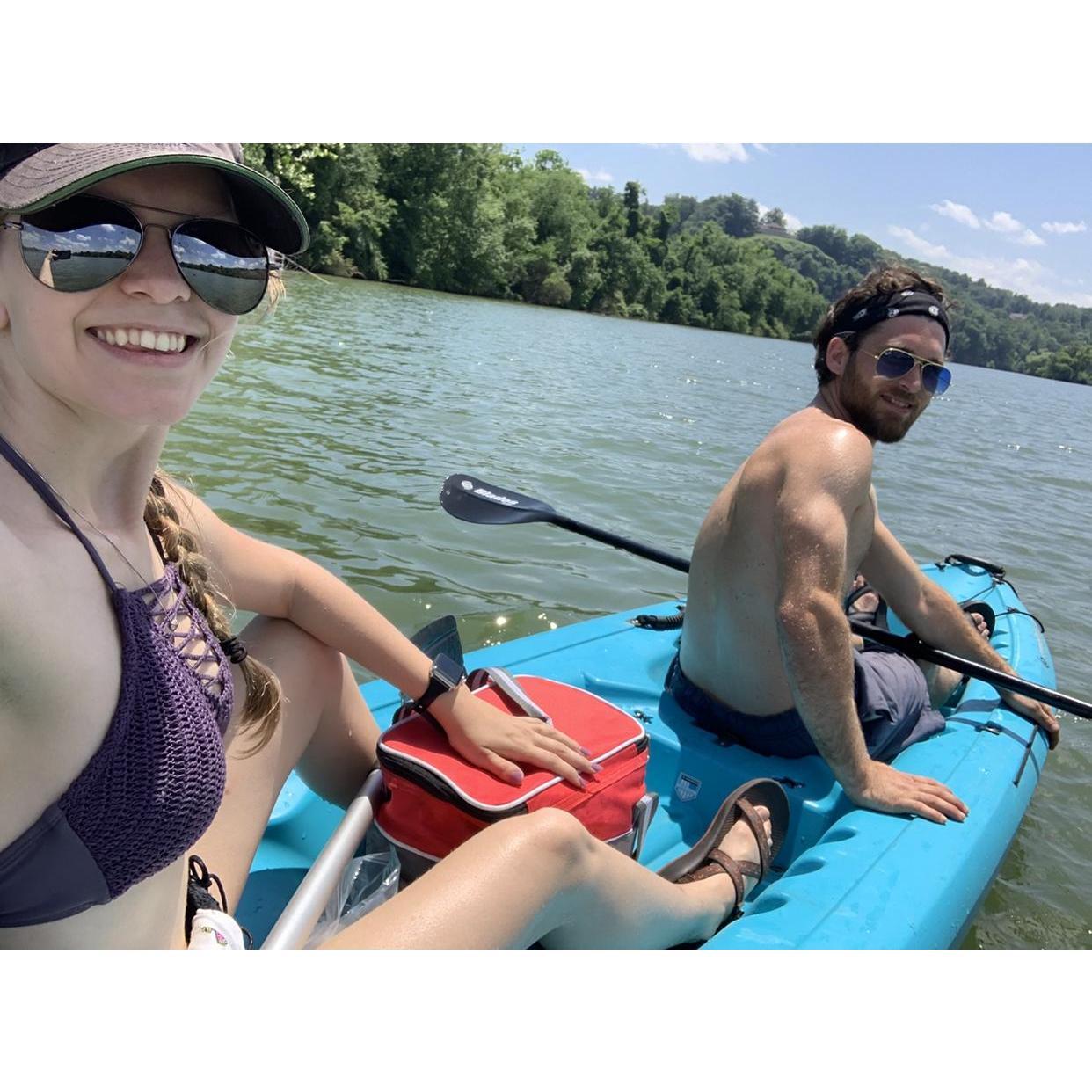 We love to kayak together. We got this kayak for free from our friend Colton!
Looney Islands, Knoxville, TN
May 26th, 2019