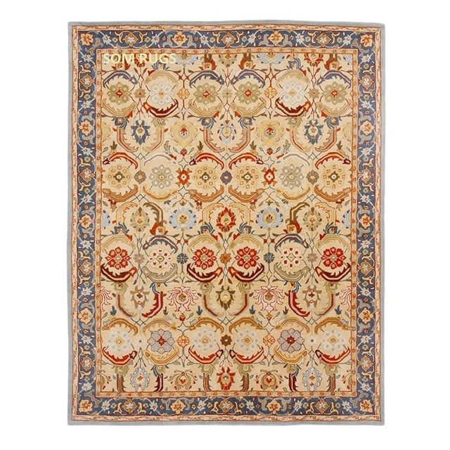 Traditional Vintage Channing Handmade Tufted 100% Wool Area Rugs & Carpet Bedroom Living Room Dining Room Luxury Home (Multi Red, 10x14 Feet)