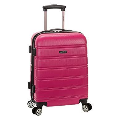 Rockland Melbourne 20 Inch Expandable Abs Carry On Luggage, Magenta, One Size