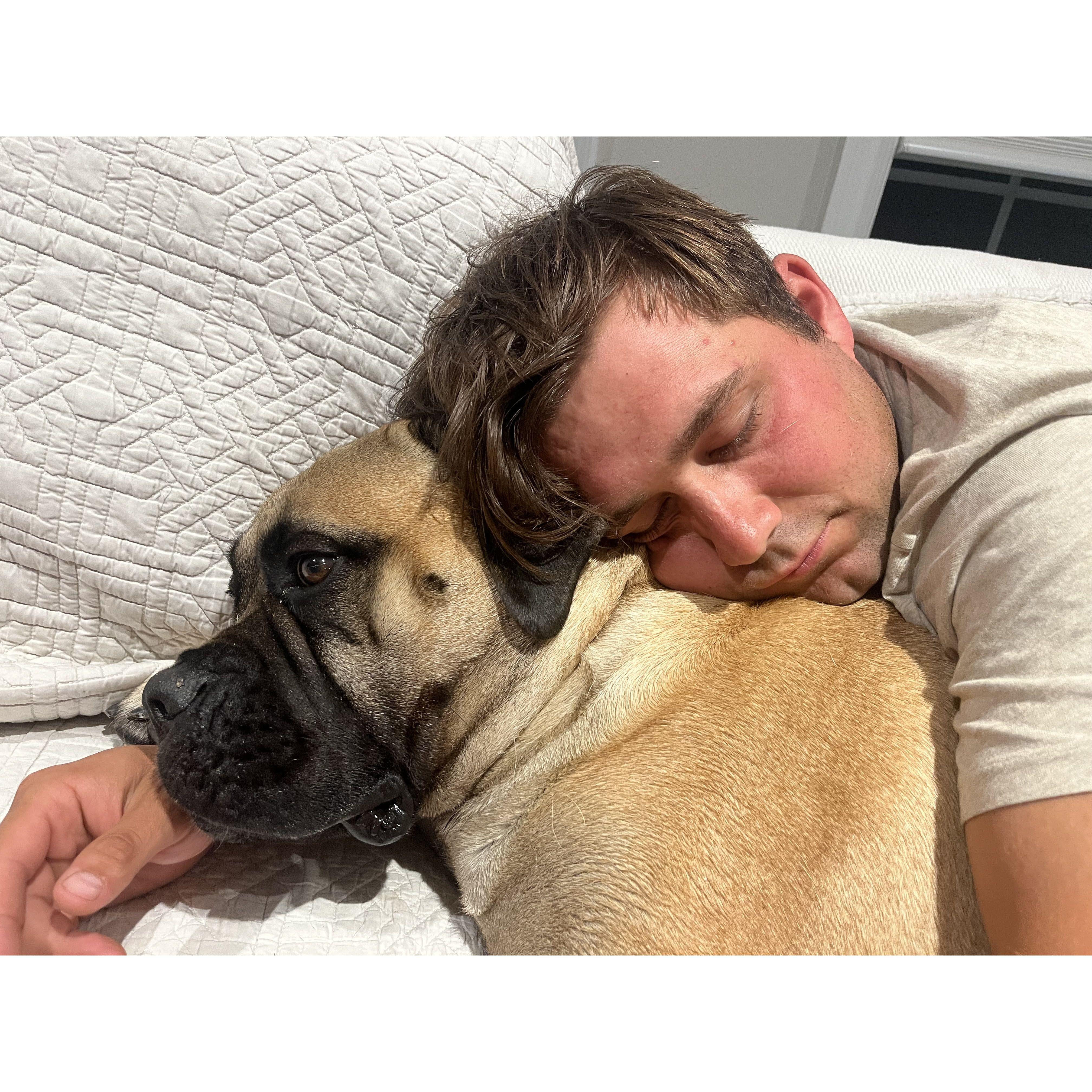 Snuggles with Millie