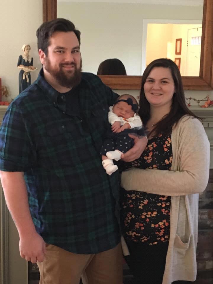Addy's first Thanksgiving, our second together