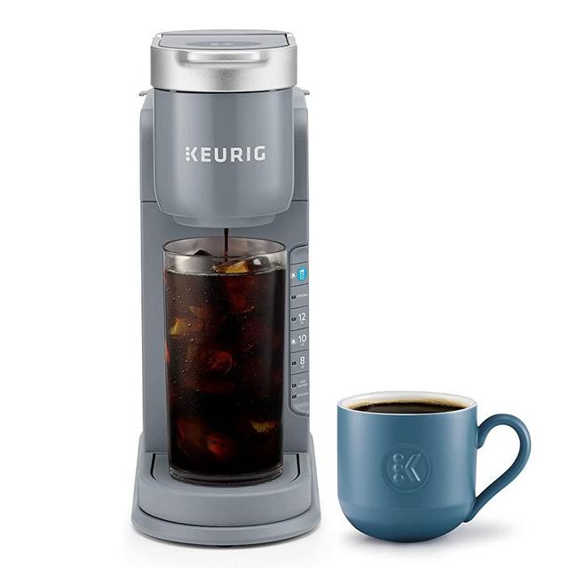 Keurig K-Iced Coffee Maker, Single Serve K-Cup Pod Iced Coffee Maker, With Hot and Cold Coffee Capabilities, Brews Any K-Cup Pod, Gray