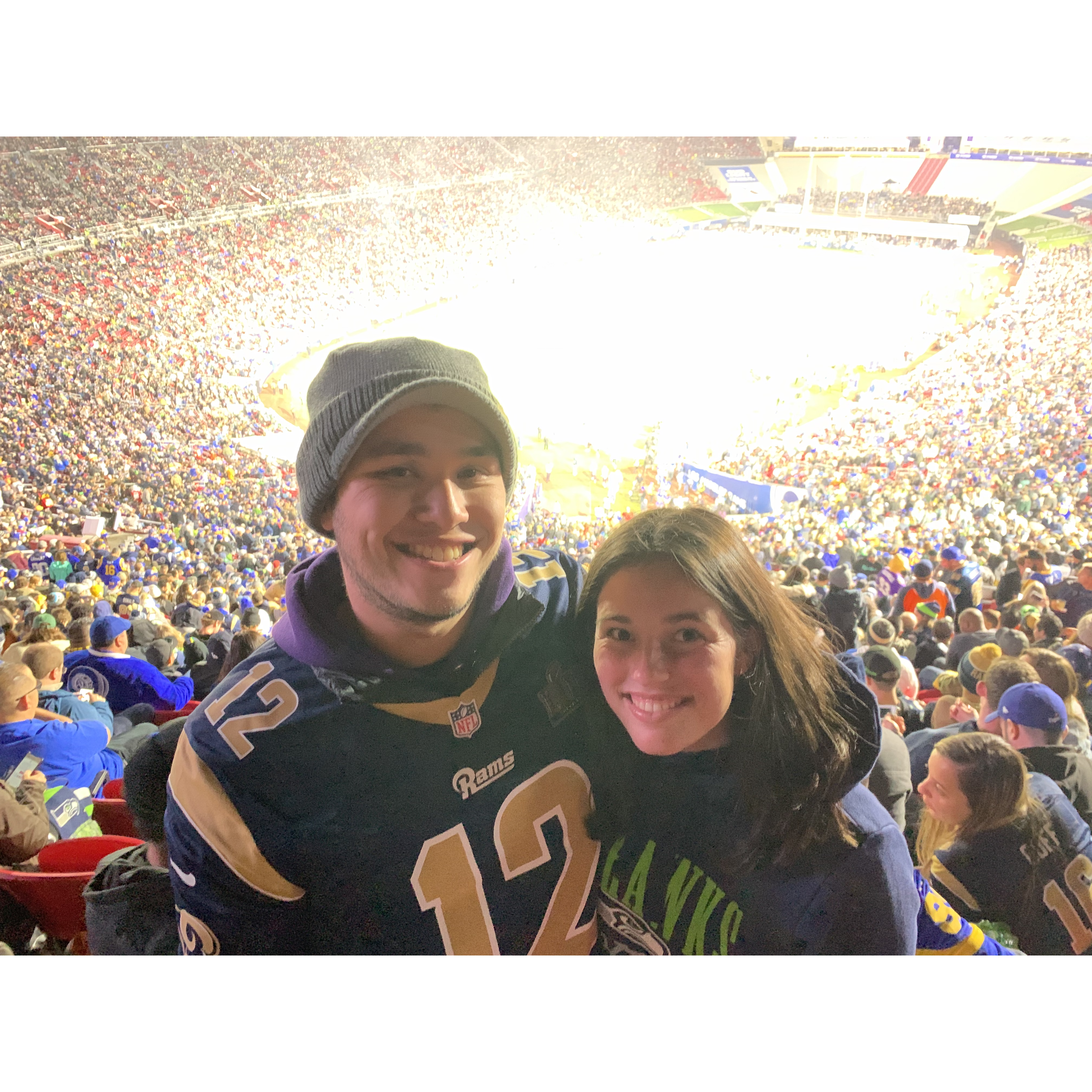 First Pro Football Game Together