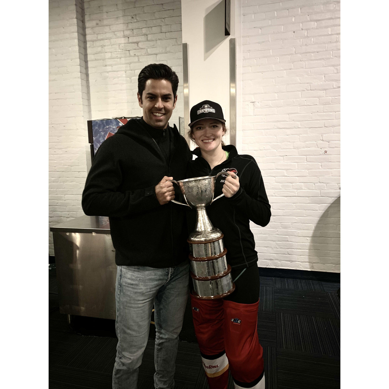 Nader flew to Toronto for 24 hours (maybe less?) to watch Dakota play in the Clarkson Cup Finals in 2019