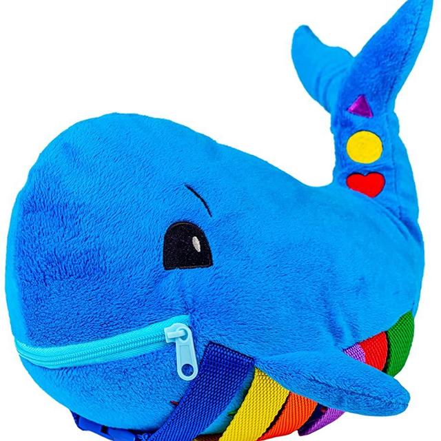 Buckle Toy - Blu Whale - Learning Activity Toy - Develop Motor Skills and Problem Solving - Counting and Color Recognition - Easy Travel Toy