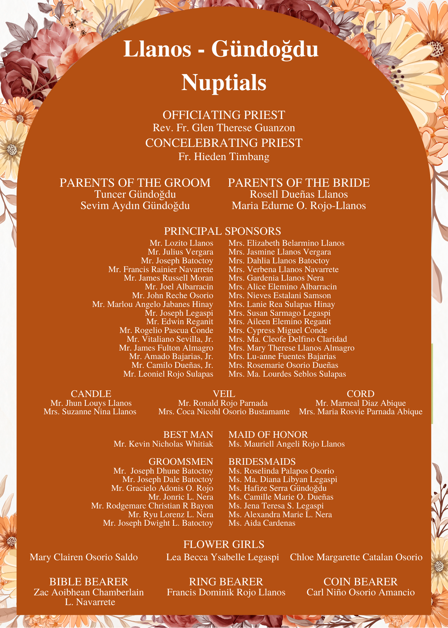 The Wedding Website of Cyndee Llanos and Sercan Gundogdu