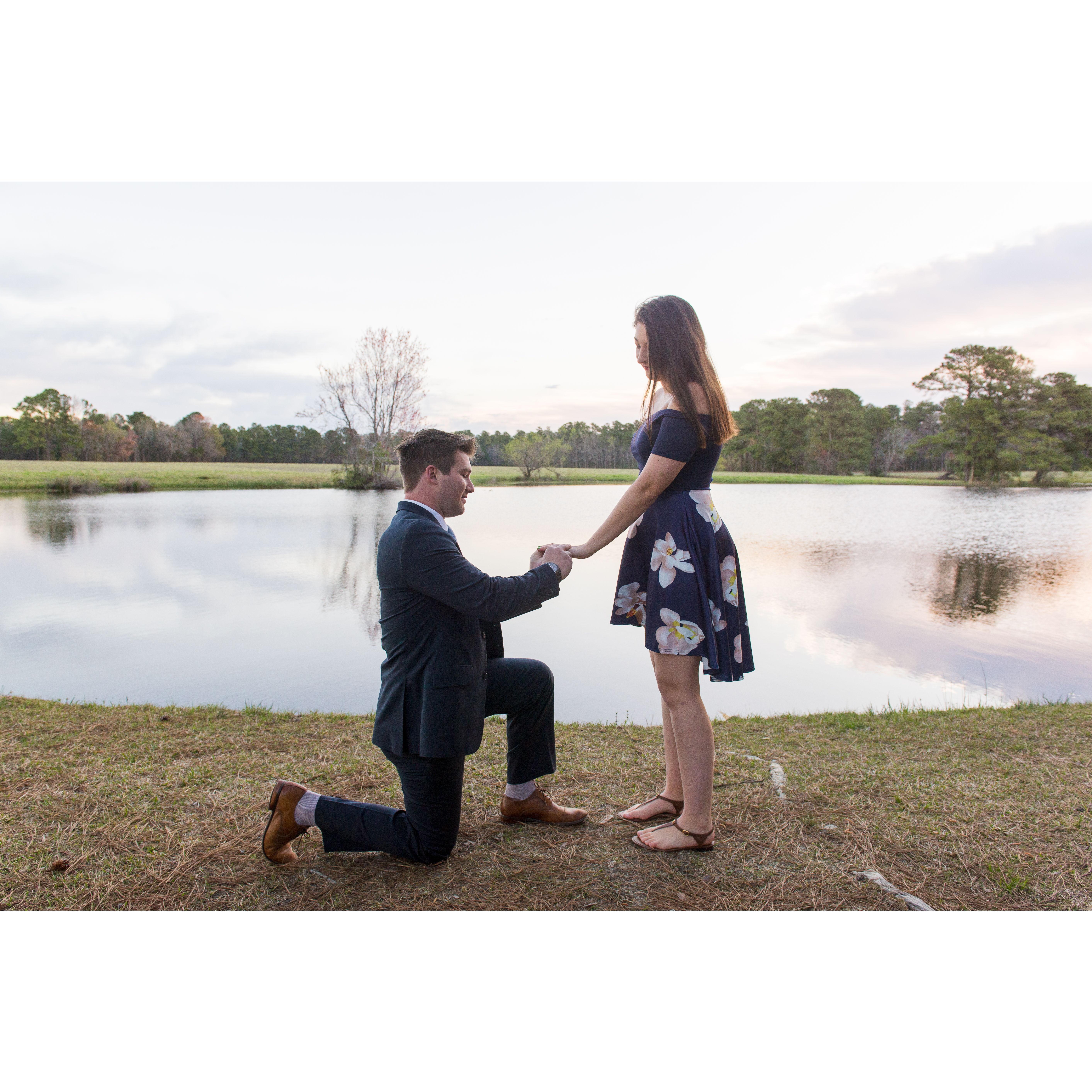 The proposal speech included several references to their favorite food: sushi, which also happened to be their first date.