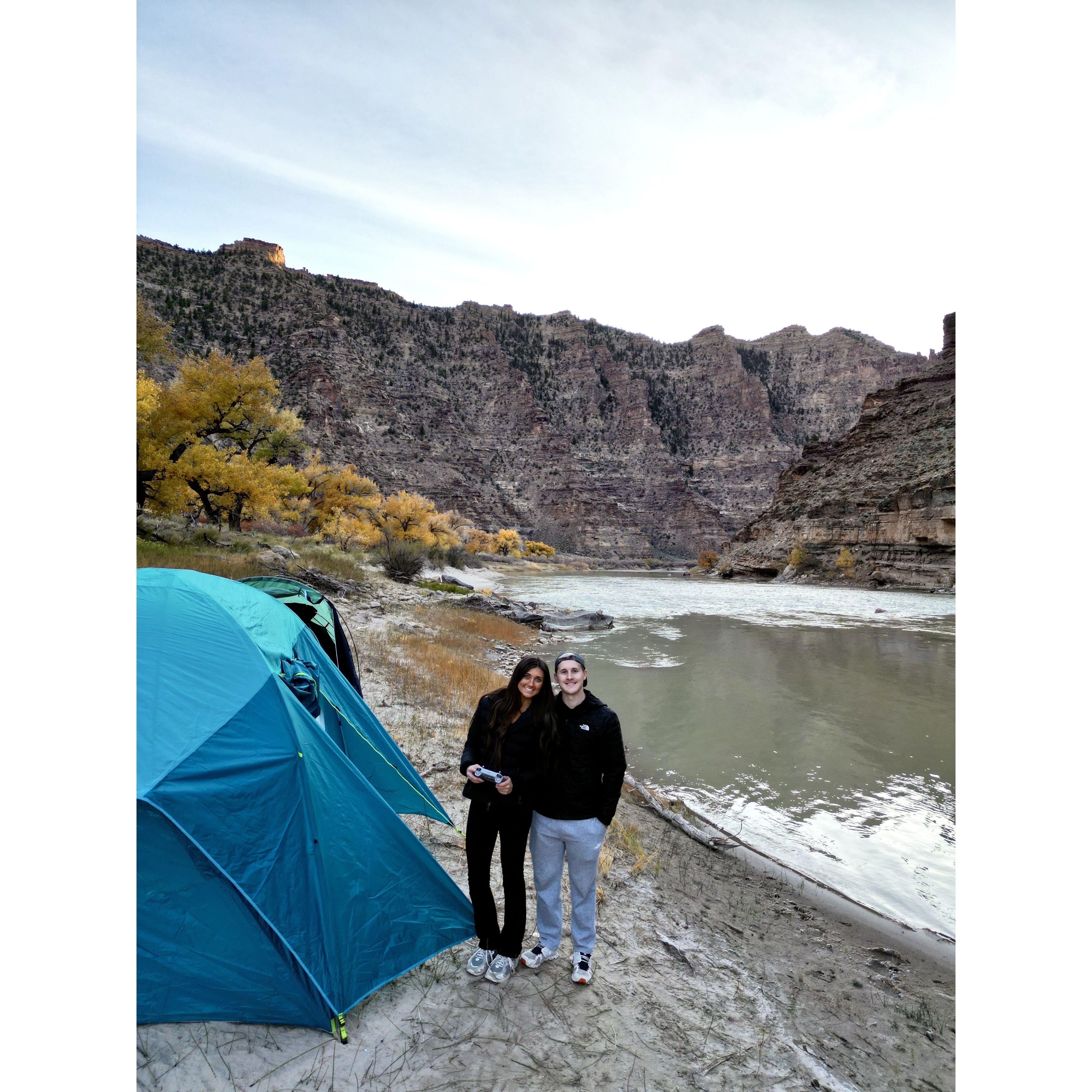 Our first time heli-camping.