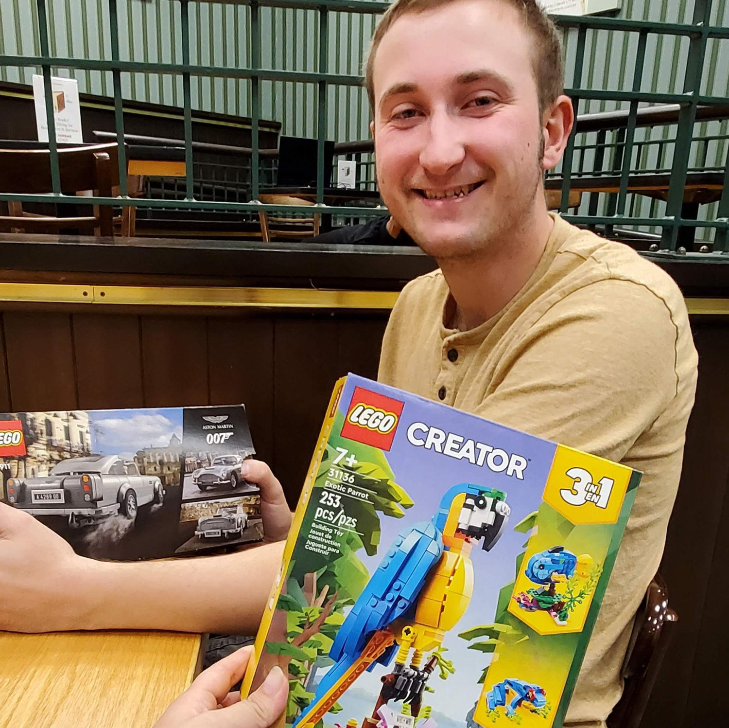 Our first lego building hangout when we were working together