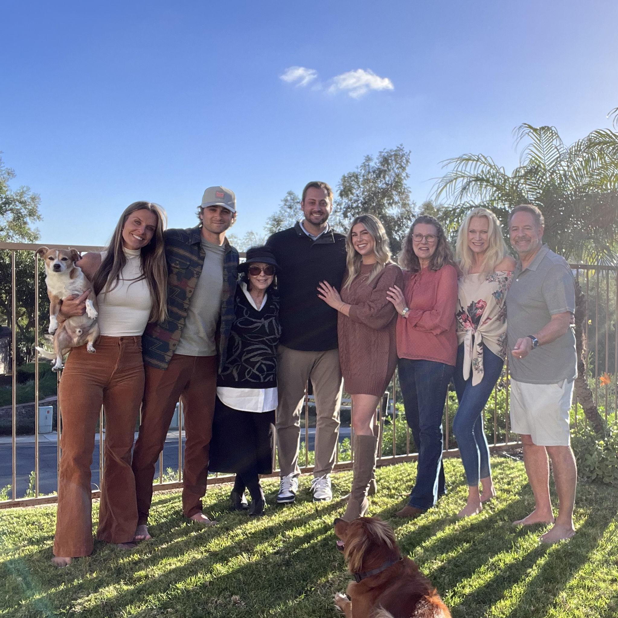 The first time our families came together to celebrate Thanksgiving.