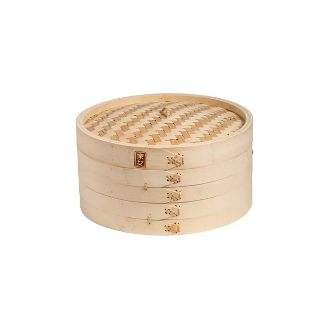 Joyce Chen 2-Tier Bamboo Steamer Baskets, 12-Inch