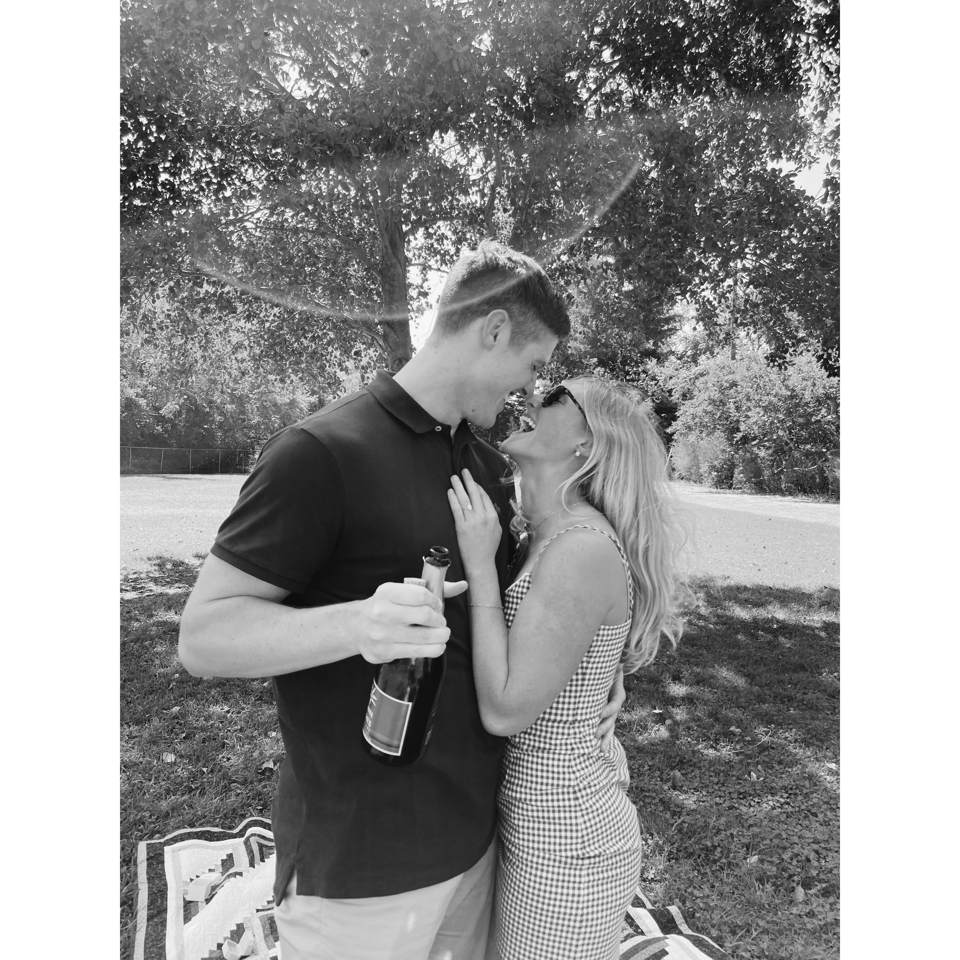 Right after he proposed! What a day! :)