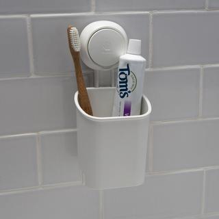 Power Lock Toothbrush Holder with Suction Hook