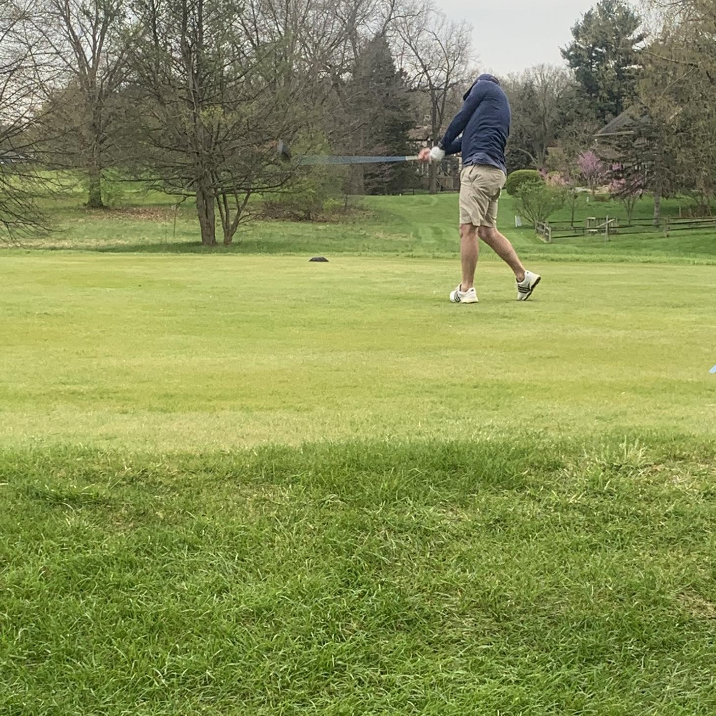Golf on our honeymoon