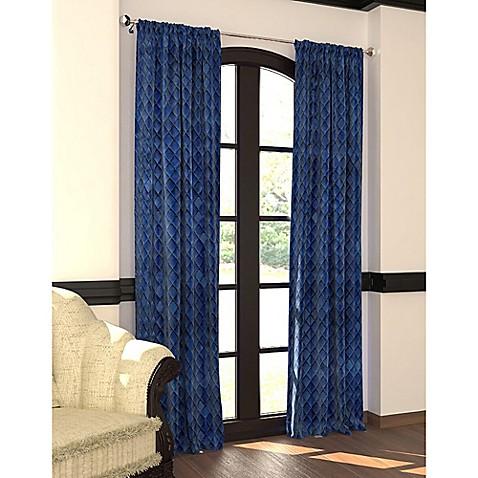 Designers' Select™ 84-Inch Emerson Rod Pocket/Back Tab Window Curtain Panel in Navy