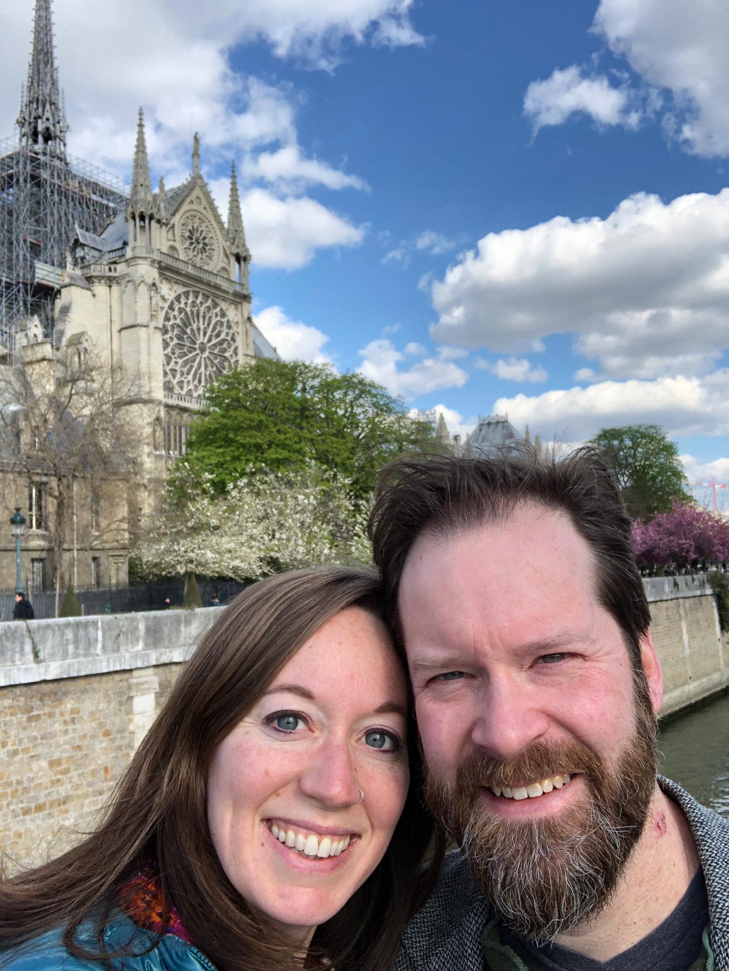 We feel so fortunate to have visited the Notre Dame  in Paris just a week before the fire.