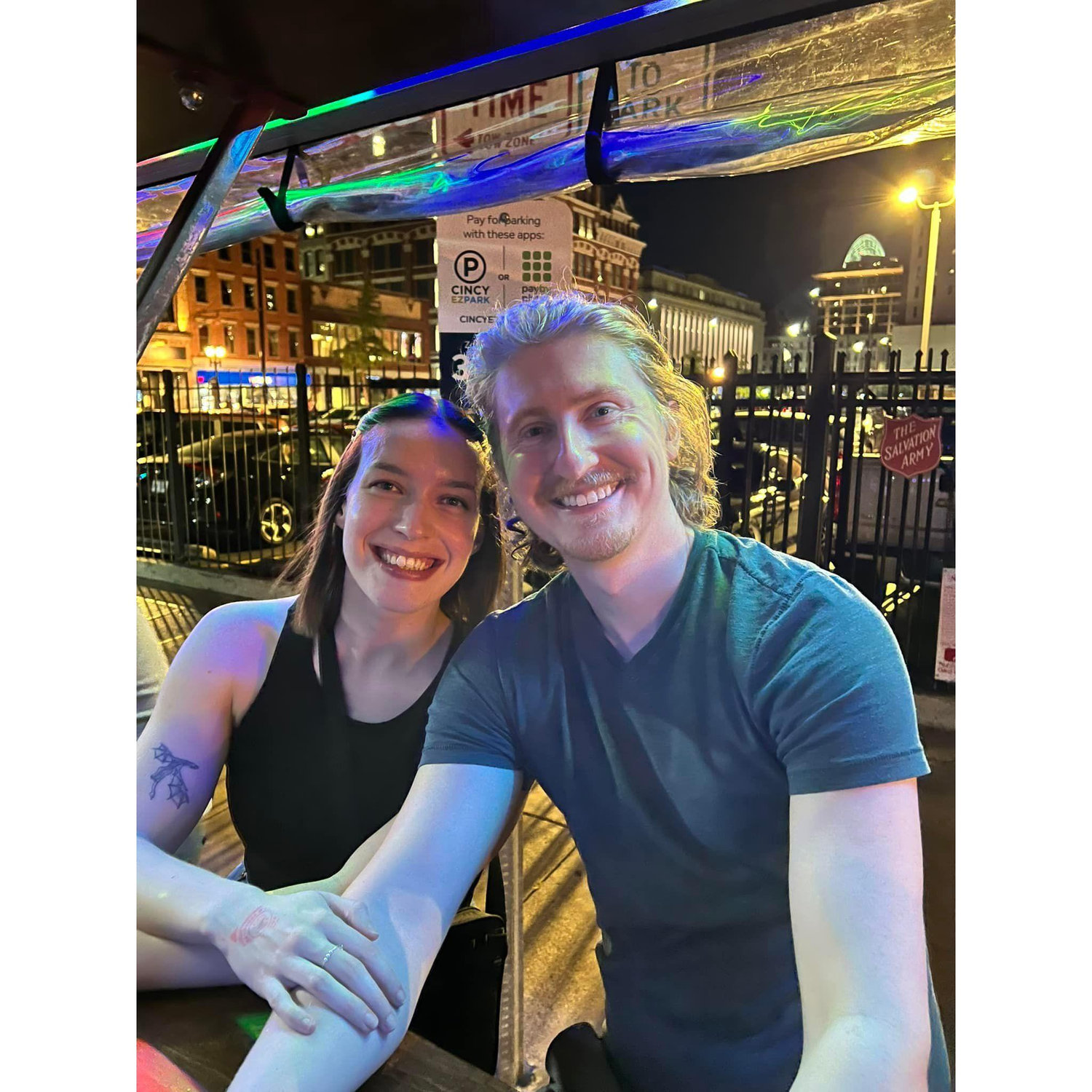 This was our first time doing the pedal wagon in downtown Cincinnati!