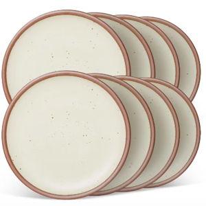 8 Dinner Plates by East Fork/ Panna Cotta