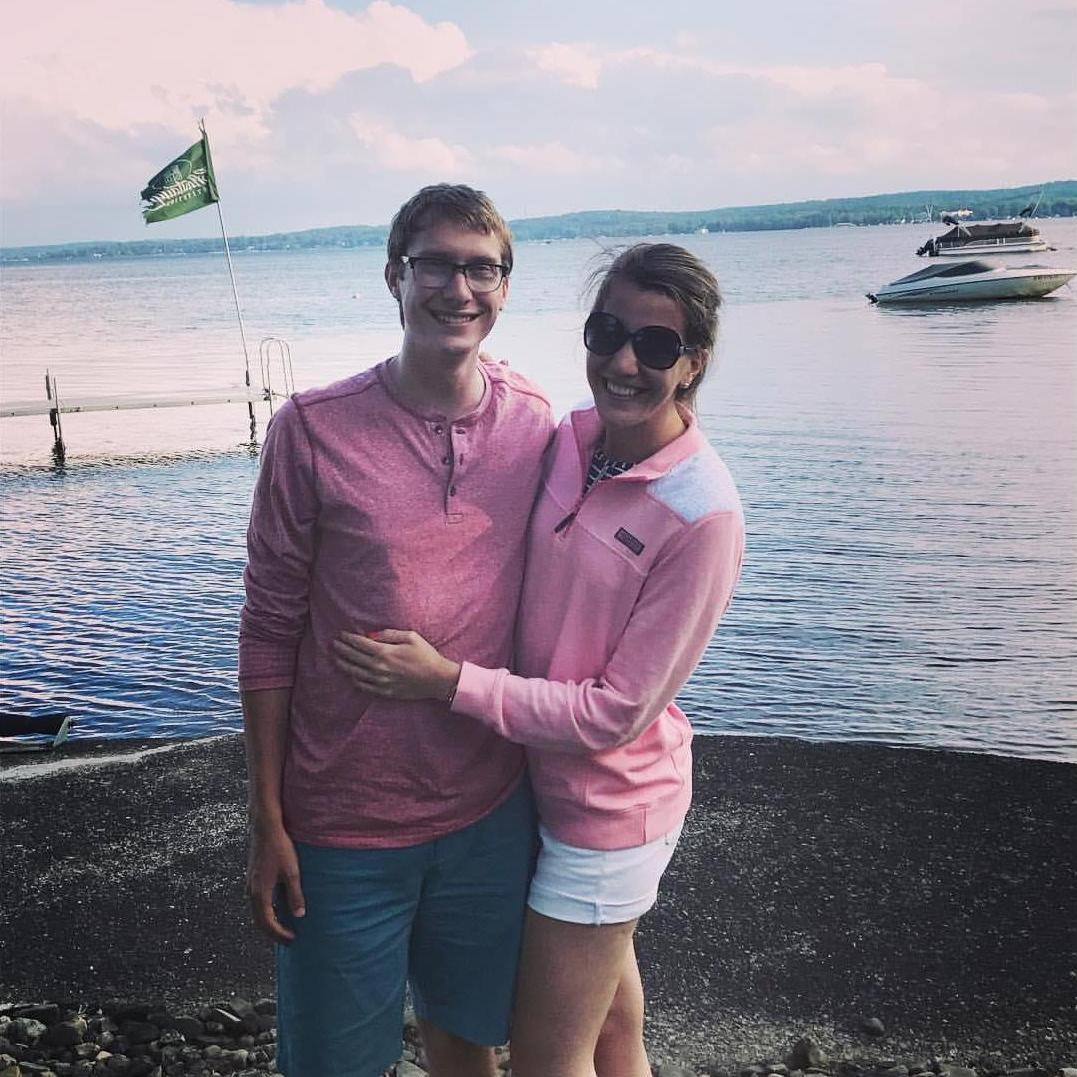 We wear a lot of pink at the lake.
(Tyler swears that shirt is faded red.)