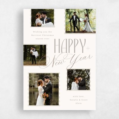 Beige Holiday Card - Bourbon
