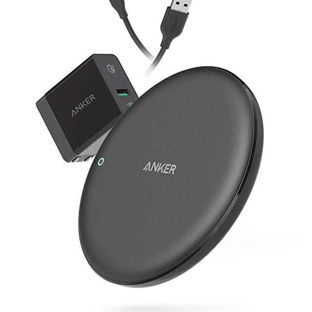 Anker Wireless Charger, PowerWave 7.5 Pad with Internal Cooling Fan, 7.5W for iPhone 11, 11 Pro, 11 Pro Max, XS Max, XR, XS, X, 8, 8 Plus, 10W for Galaxy S10 S9 S8, Note 10 (with Quick Charge Adapter)