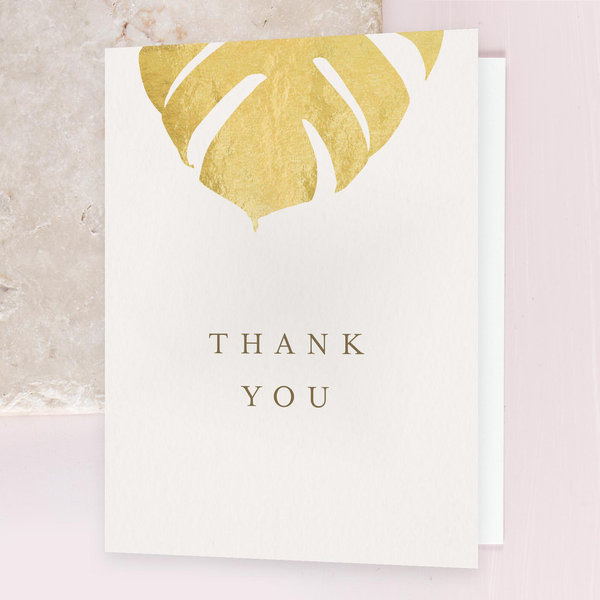 「THANKS from GHIBLI」直筆サイン入りオスカー像アカデミー賞記念 Maui Portrait Foil | Light Oatmeal | Zola Thank You Cards