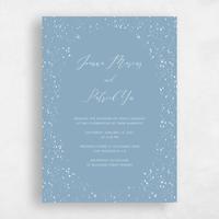 Blue Wedding Invitation - Glacier Frame