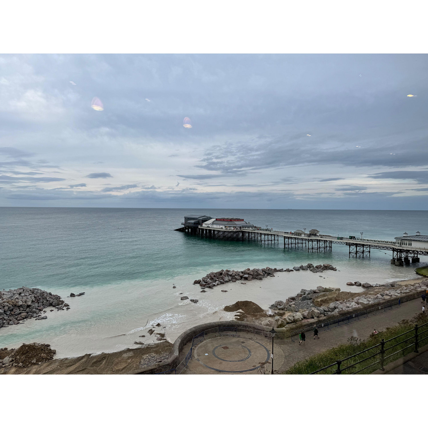 The view from our favourite restaurant in Cromer!