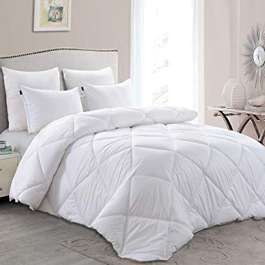 Basic Beyond Lightweight Down Comforter (Queen) - Summer Weight Down Duvet Inserts with Corner Tabs