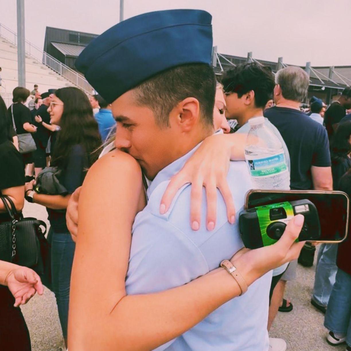 reunited after basic training!