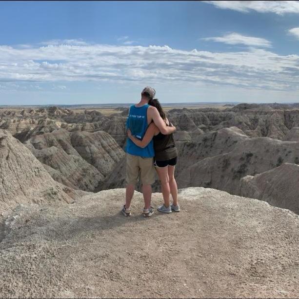 July 2020 - Badlands, South Dakota road trip with Natalie (bridesmaid)