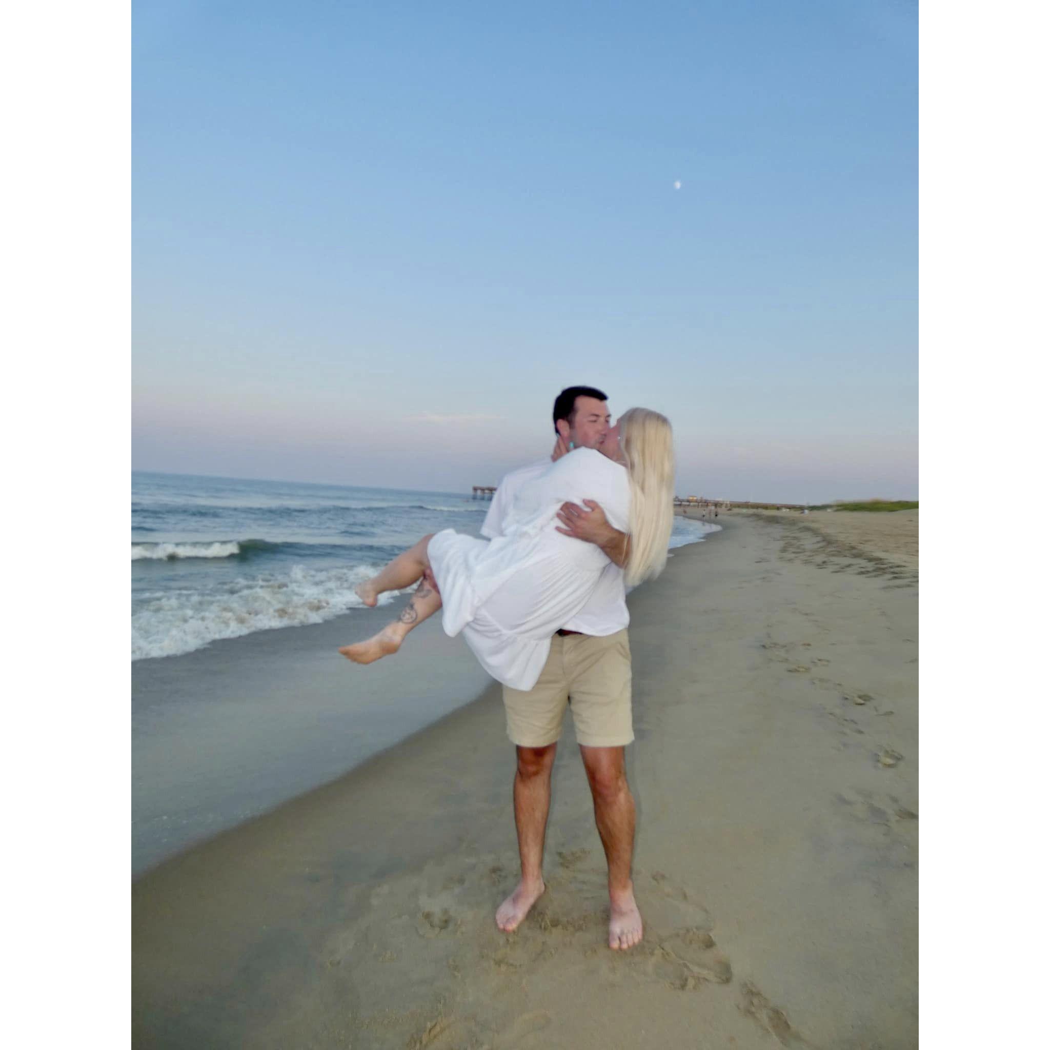 Proposal night at VA beach July 13, 2024
