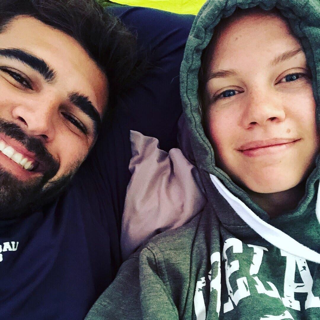 Camping on white water rafting trip