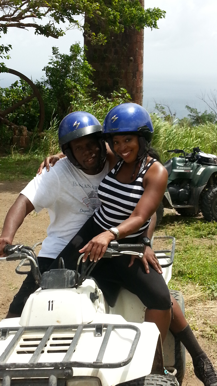 ATV riding in St. Kitts.