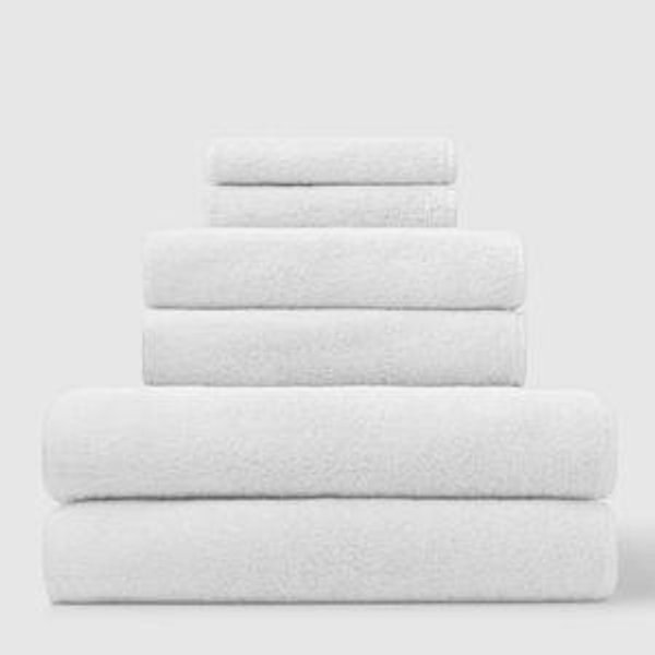 Spa Towel Collection White 6 Piece Set