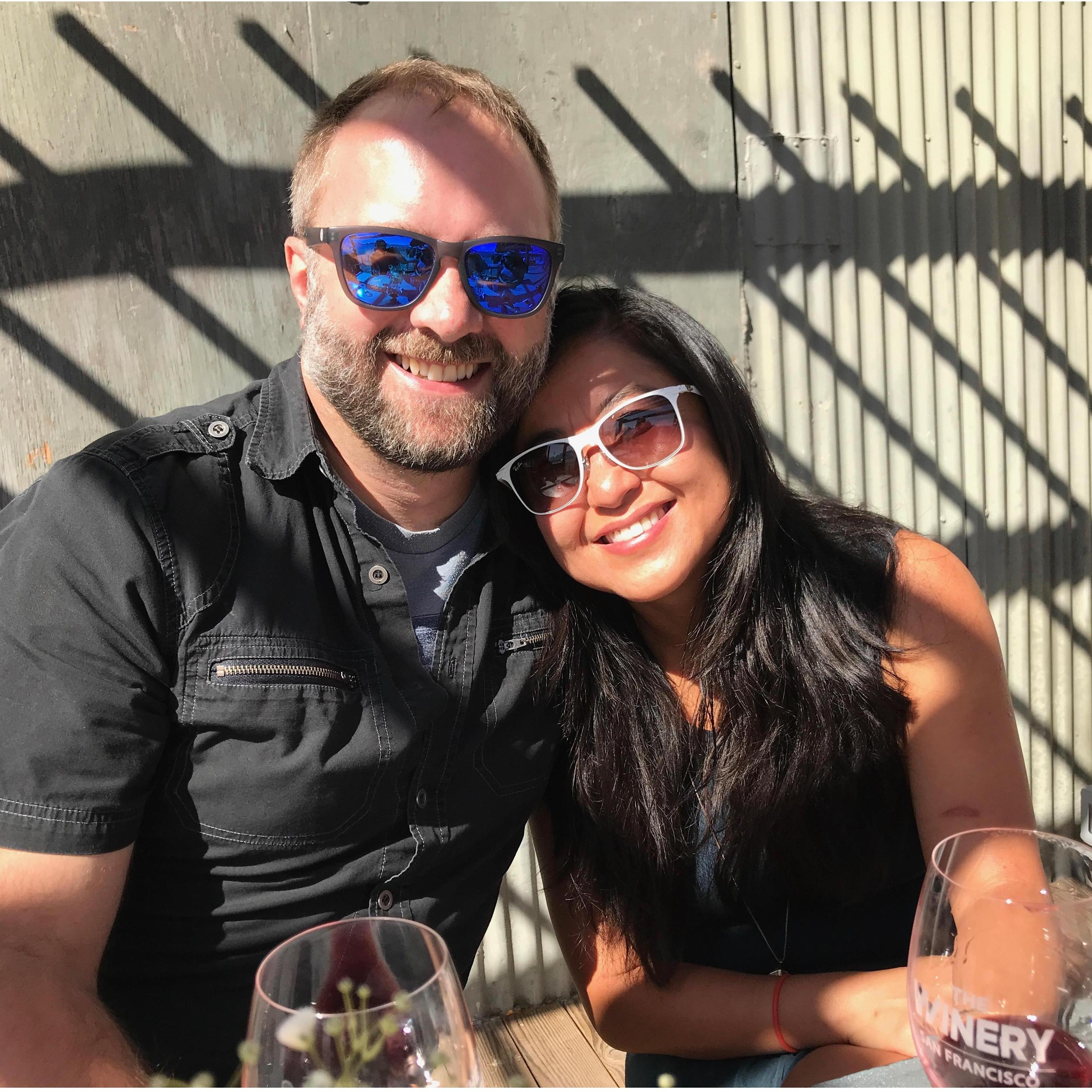 Fleek week (October 2017, Treasure Island, CA) We went to watch the Blue Angels on Treasure Island. That was the day we decided to have our party at the Winery SF!