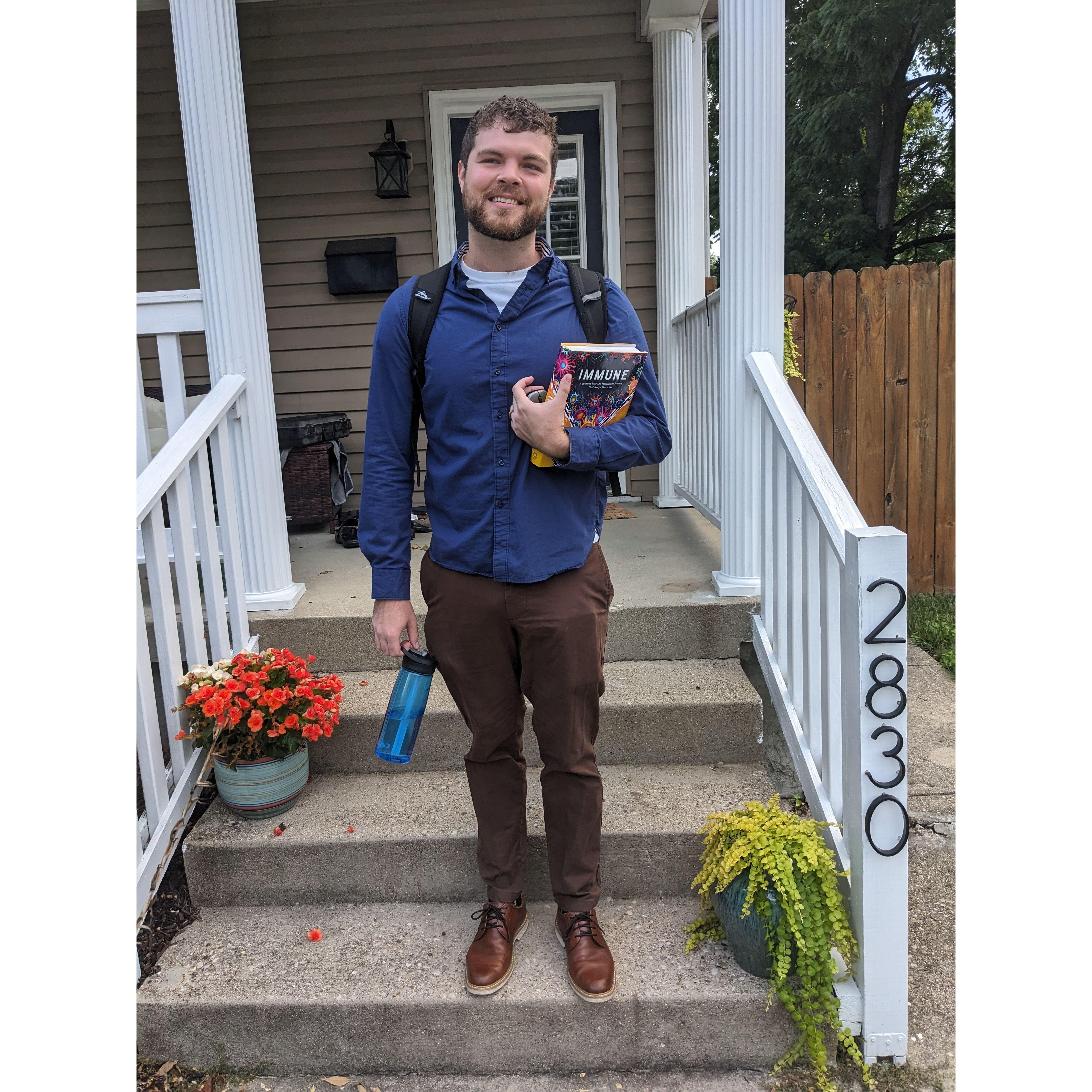 Professor Zach's first day of school at the University of Cincinnati - Blue Ash.