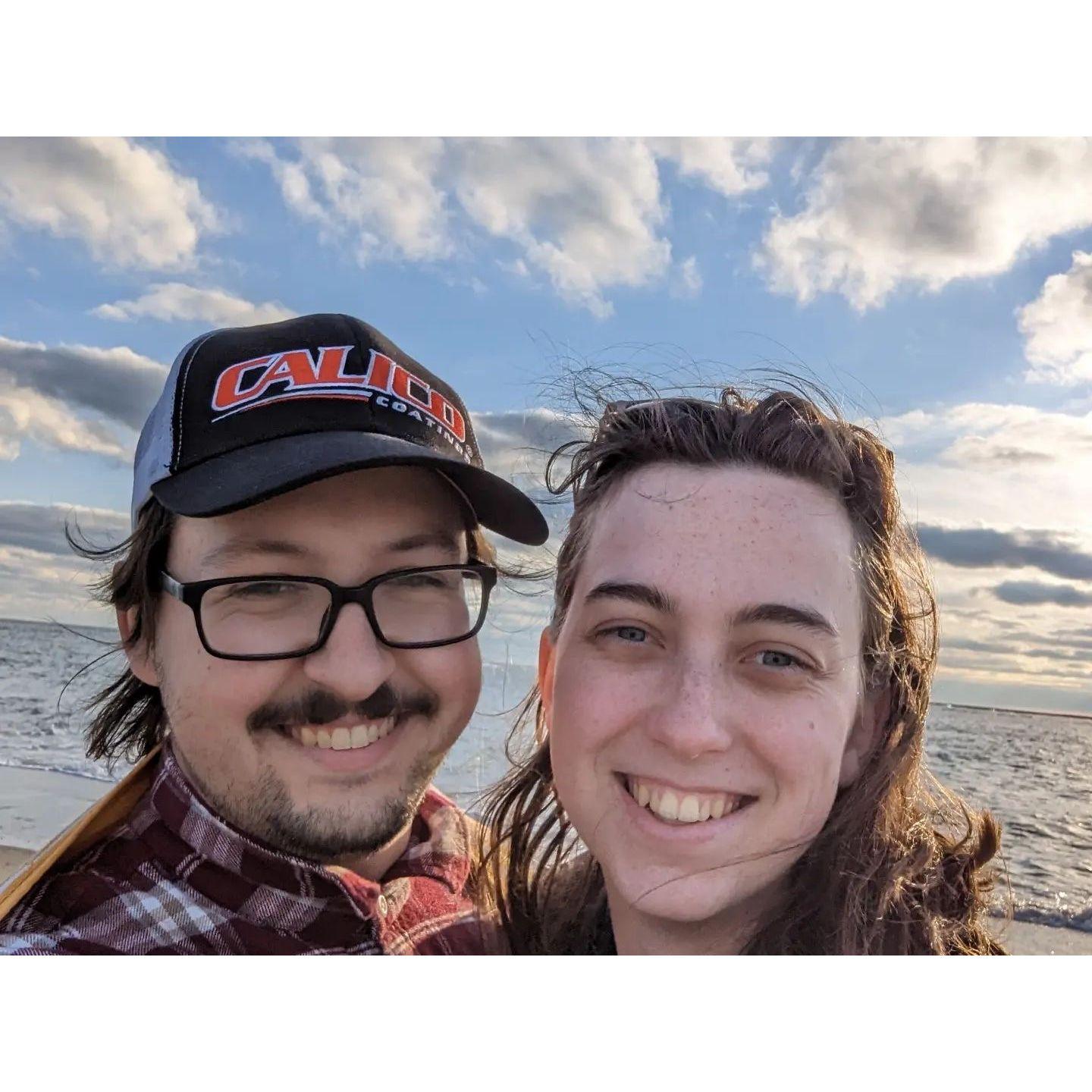 Picture from our second trip to Holden Beach. It sure is cold in March.