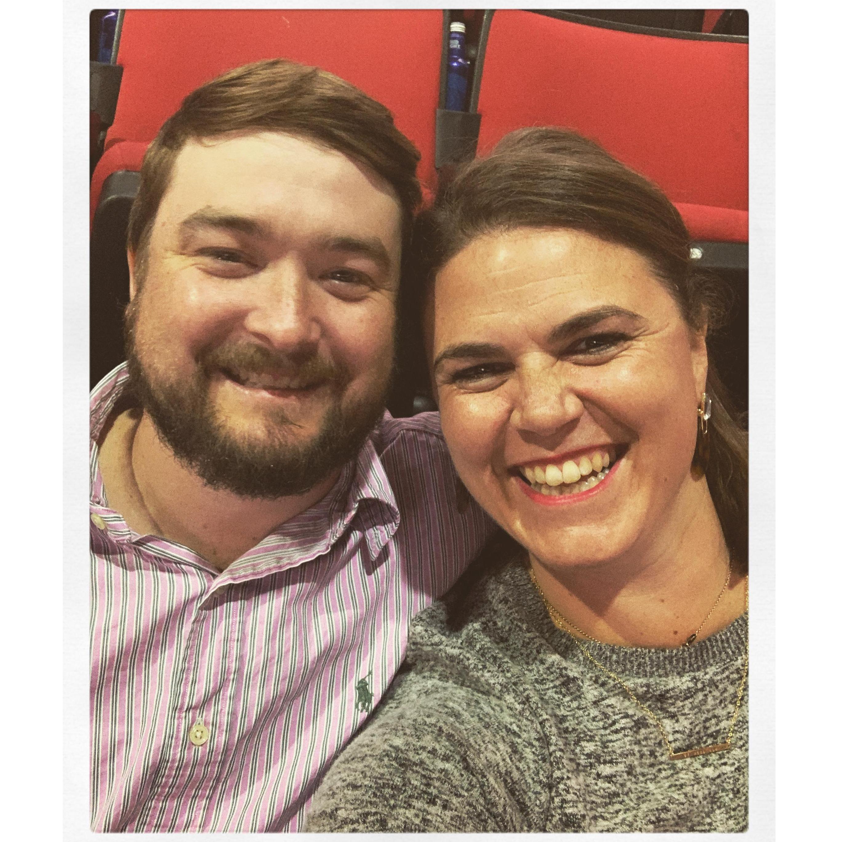 Our first Valentine's Day together. We went to a hockey game and Christa quickly realized that Garrett loves ALL sports!