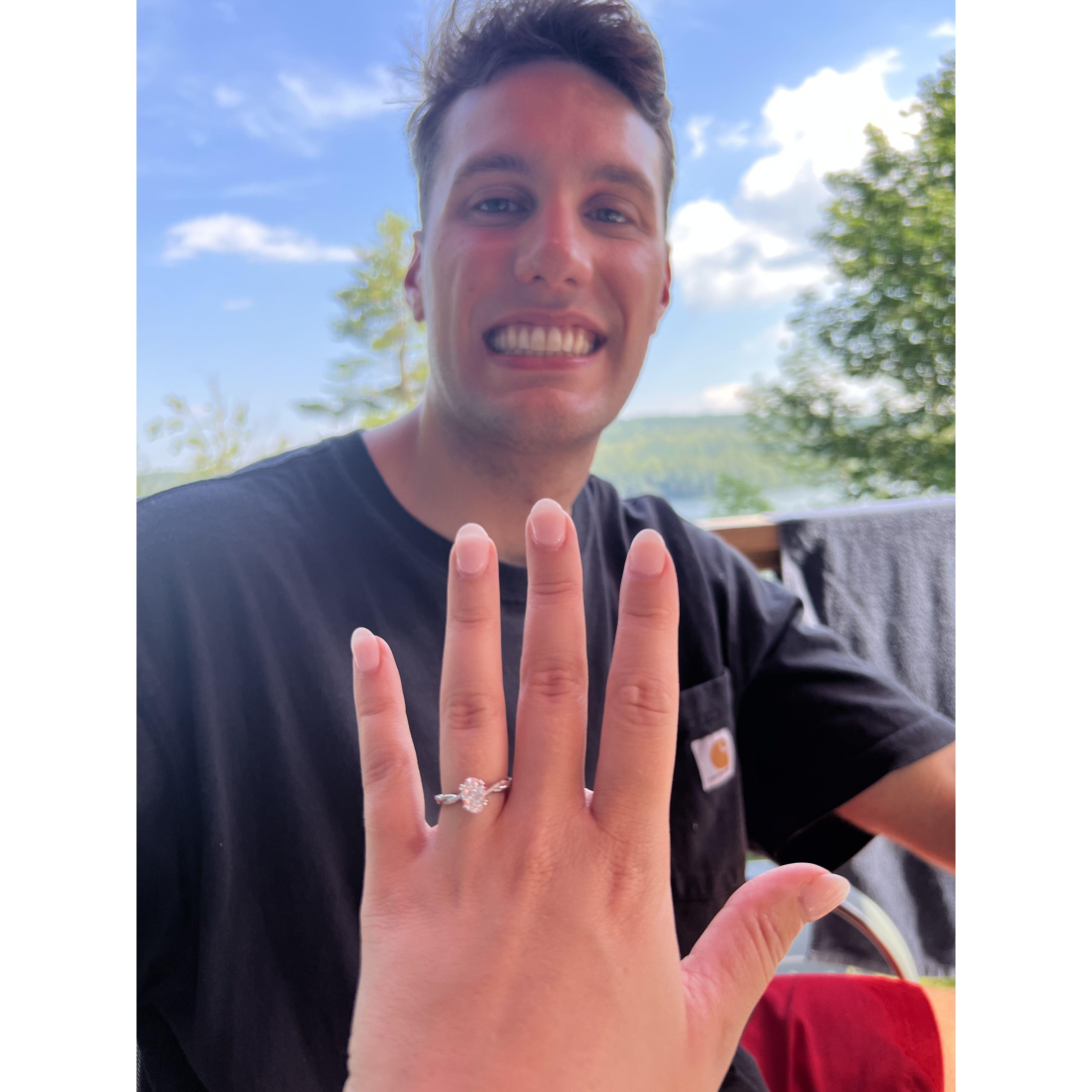 The day Caroline said "yes!"