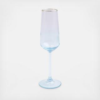 Rainbow Champagne Flute, Set of 4