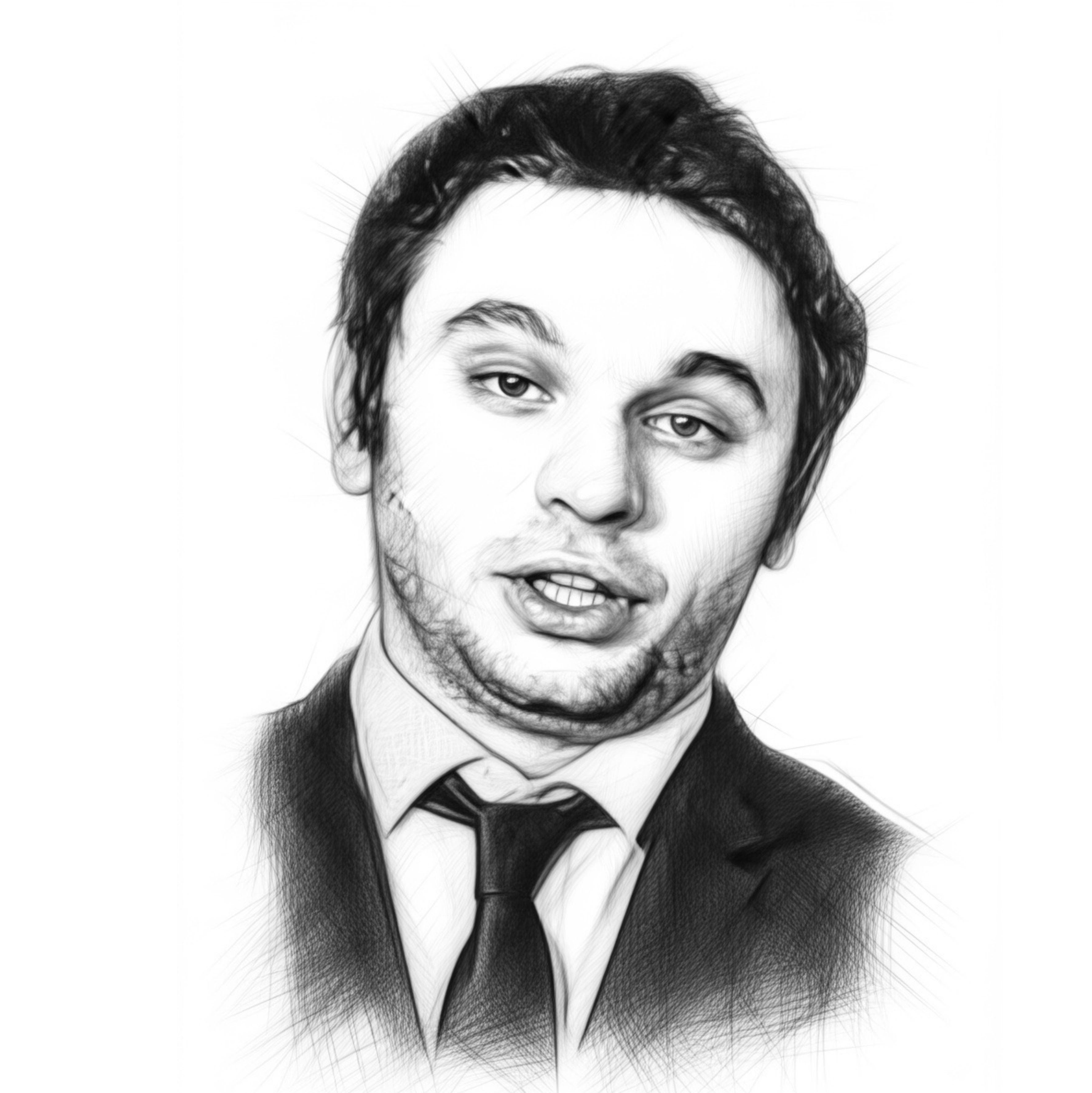 Matt looking like a portrait of a dead comedian