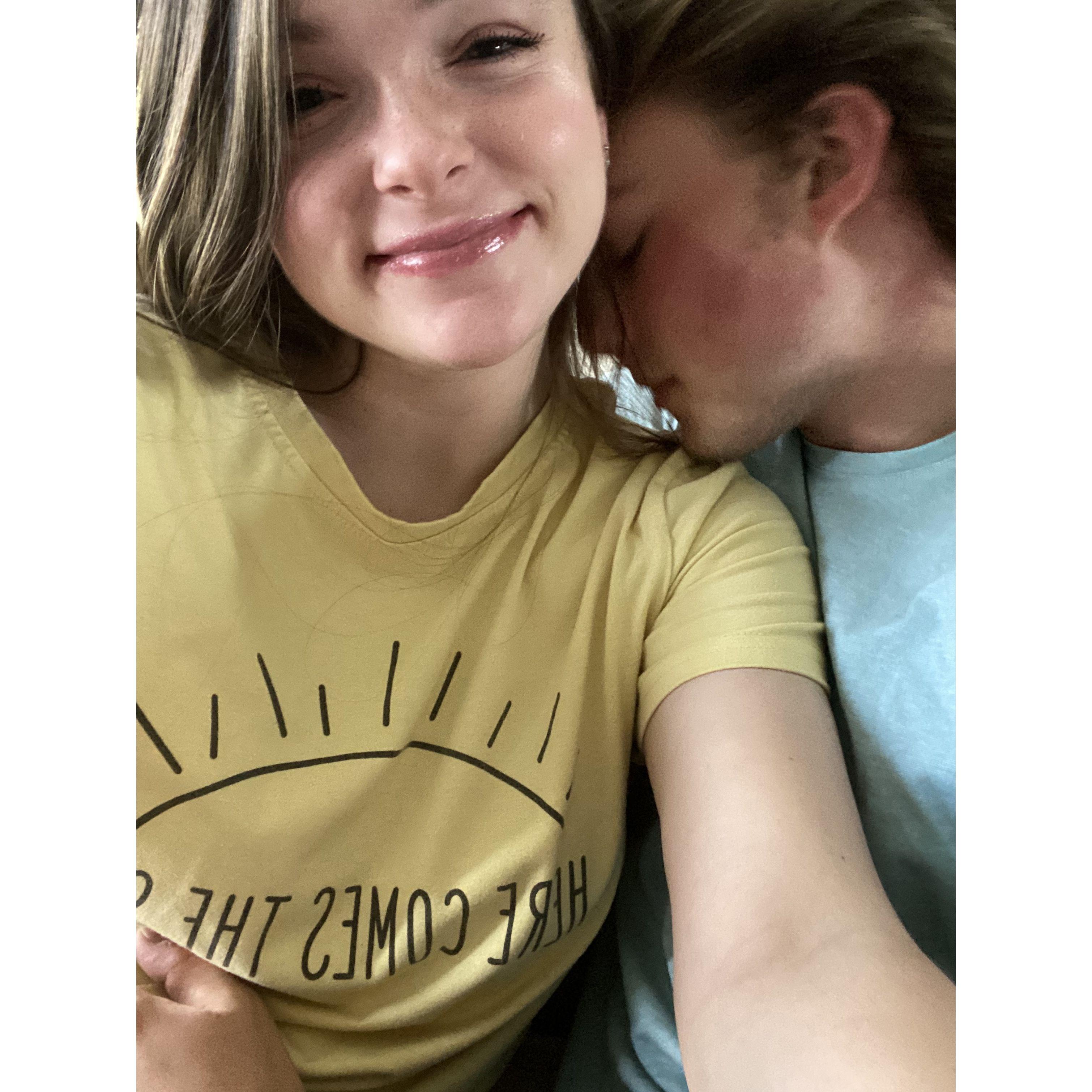 I don't remember when this was but we look cute
