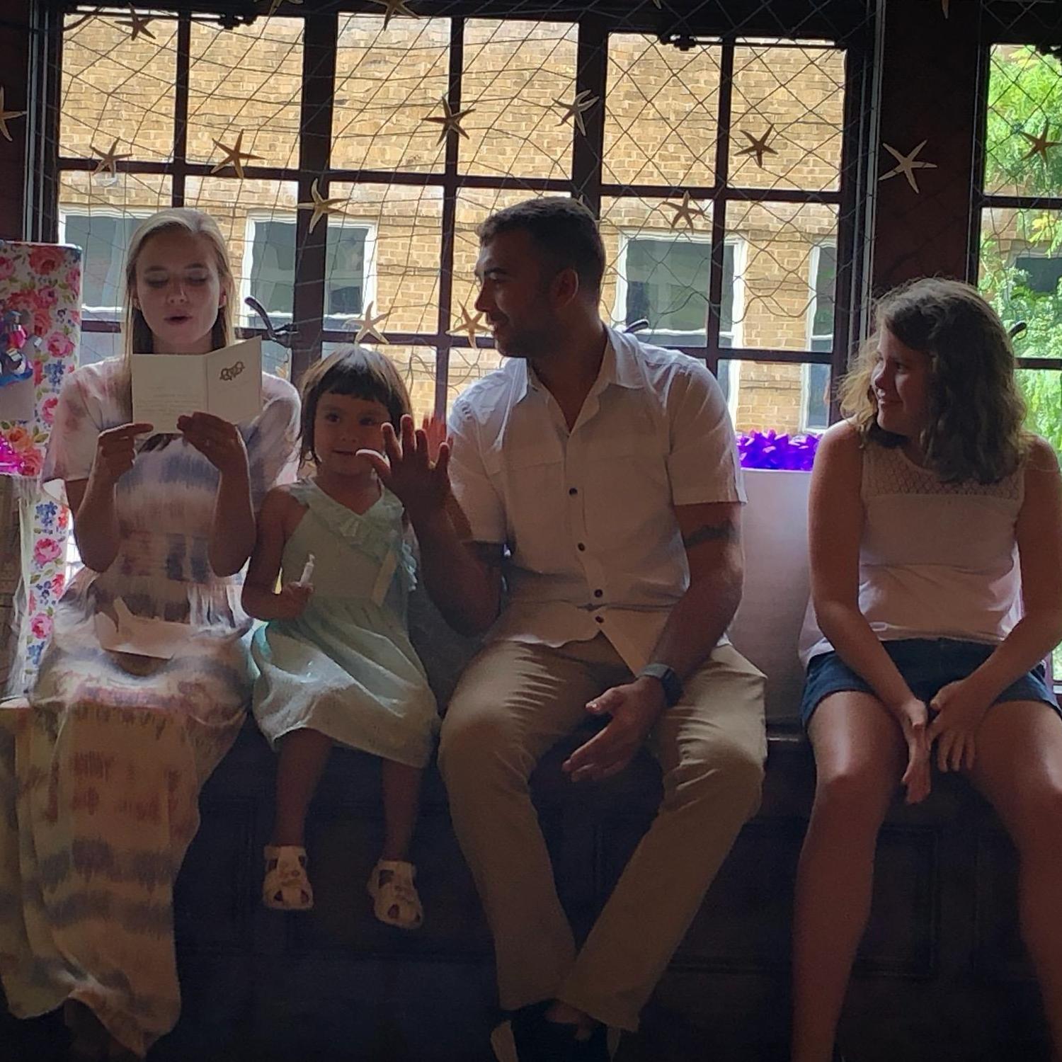 Celebrating our Wedding Shower with our Family and Friends