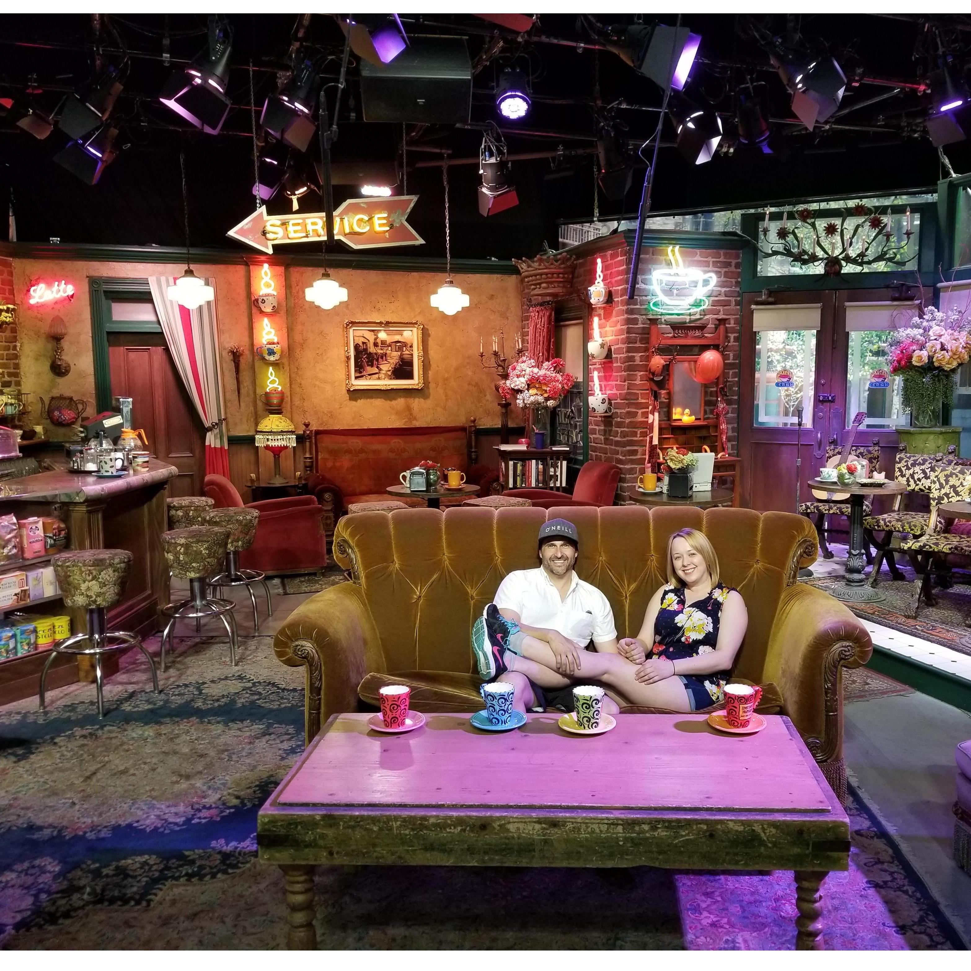 Stepping on set of one of our favorite shows, Friends Central Perk, 2018